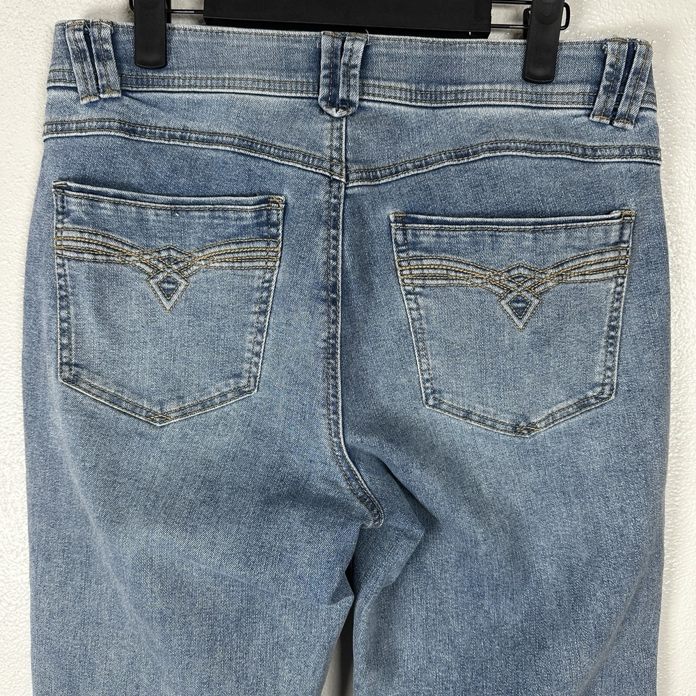 Democracy Ab Solution Bootcut Jeans Womens Size 8 Blue Medium Wash Stretch Denim - Picture 4 of 7